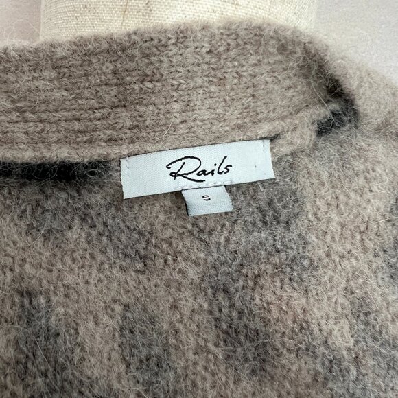 * Rails Clothing Oslo Leopard Cardigan - Size Small - Picture 10 of 12